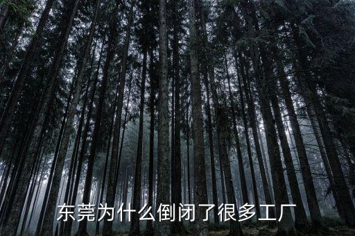 東莞為什么倒閉了很多工廠(chǎng)