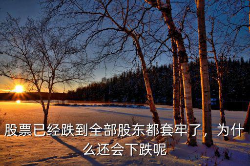 股票已經(jīng)跌到全部股東都套牢了，為什么還會(huì)下跌呢