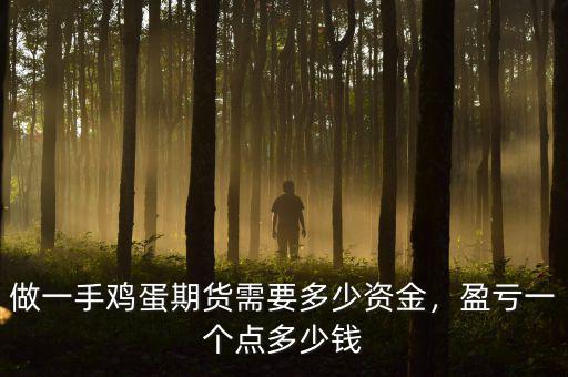 做一手雞蛋期貨需要多少資金，盈虧一個點多少錢