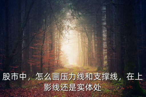 股市中，怎么畫(huà)壓力線和支撐線，在上影線還是實(shí)體處