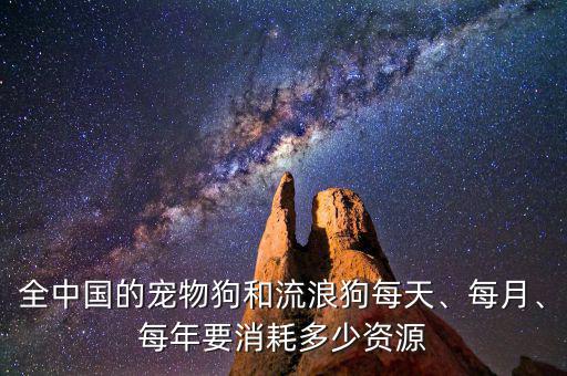 全中國的寵物狗和流浪狗每天、每月、每年要消耗多少資源