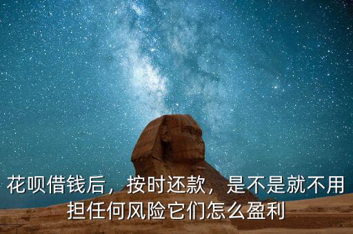 花唄借錢后，按時(shí)還款，是不是就不用擔(dān)任何風(fēng)險(xiǎn)它們怎么盈利