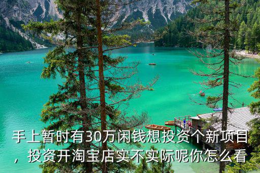 手上暫時(shí)有30萬(wàn)閑錢(qián)想投資個(gè)新項(xiàng)目，投資開(kāi)淘寶店實(shí)不實(shí)際呢你怎么看