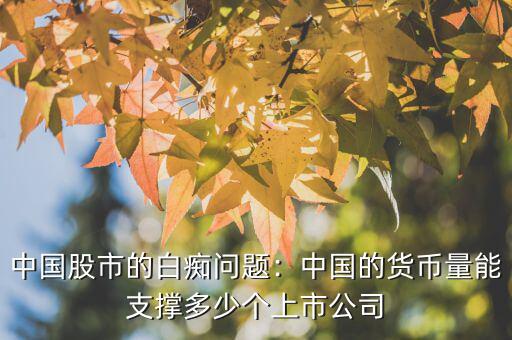 中國(guó)股市靠什么支撐,中國(guó)股市的白癡問題