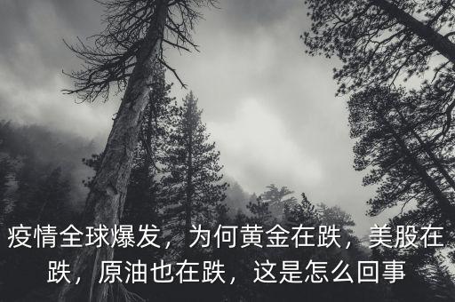 疫情全球爆發(fā)，為何黃金在跌，美股在跌，原油也在跌，這是怎么回事