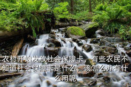 農(nóng)村開始發(fā)放社會保障卡，有些農(nóng)民不知道社會保障卡是什么，該怎么辦有什么用呢