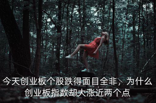 今天創(chuàng)業(yè)板個股跌得面目全非，為什么創(chuàng)業(yè)板指數(shù)卻大漲近兩個點