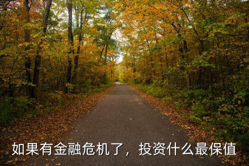 如果有金融危機(jī)了，投資什么最保值