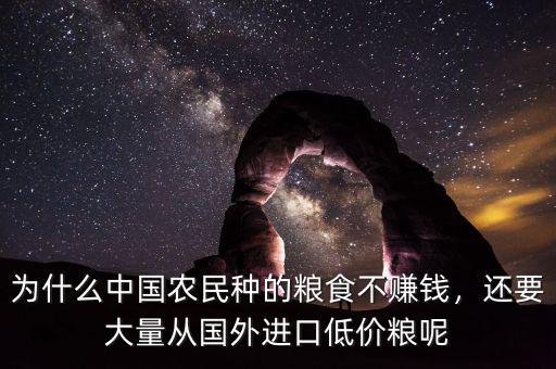 為什么中國(guó)農(nóng)民種的糧食不賺錢(qián)，還要大量從國(guó)外進(jìn)口低價(jià)糧呢