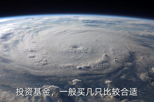 投資基金，一般買幾只比較合適