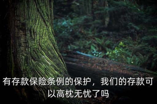 有存款保險條例的保護(hù)，我們的存款可以高枕無憂了嗎