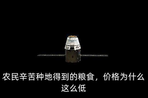 農(nóng)民辛苦種地得到的糧食，價(jià)格為什么這么低