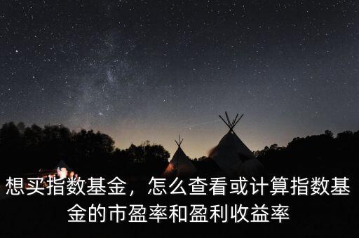 想買指數(shù)基金，怎么查看或計(jì)算指數(shù)基金的市盈率和盈利收益率