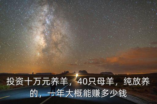 投資十萬元養(yǎng)羊，40只母羊，純放養(yǎng)的，一年大概能賺多少錢