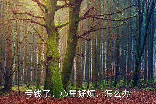 虧錢了，心里好煩，怎么辦