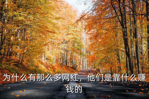 為什么有那么多網(wǎng)紅，他們是靠什么賺錢(qián)的