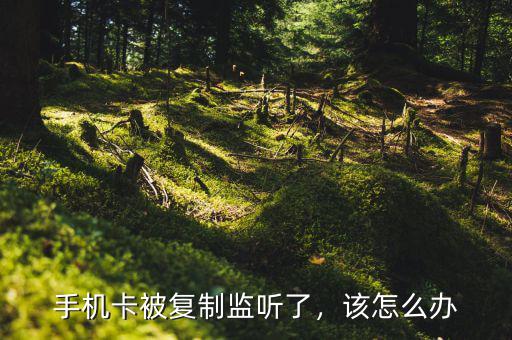 手機卡被復制監(jiān)聽了，該怎么辦