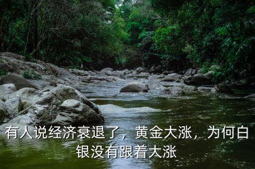 有人說經濟衰退了，黃金大漲，為何白銀沒有跟著大漲