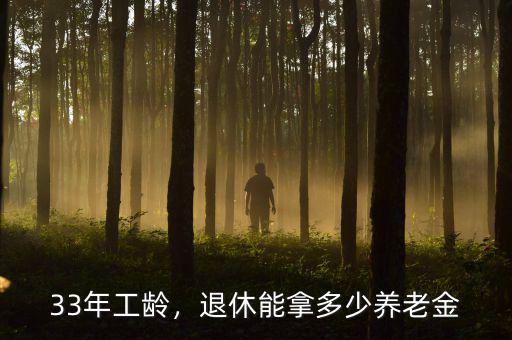 33年工齡，退休能拿多少養(yǎng)老金