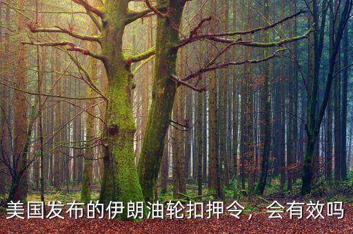 美國發(fā)布的伊朗油輪扣押令，會有效嗎