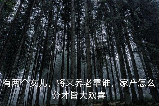 有兩個(gè)女兒，將來(lái)養(yǎng)老靠誰(shuí)，家產(chǎn)怎么分才皆大歡喜