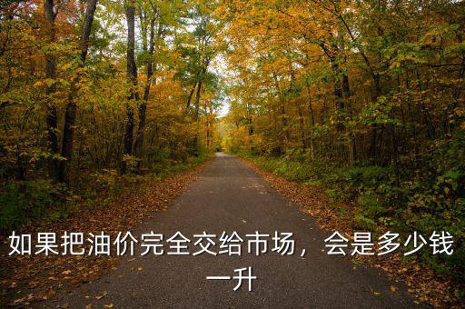 如果把油價完全交給市場，會是多少錢一升