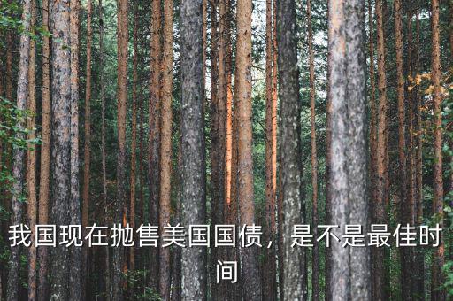 我國現(xiàn)在拋售美國國債，是不是最佳時間