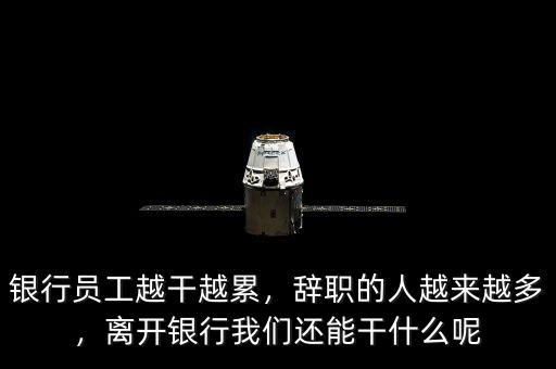 銀行員工越干越累，辭職的人越來越多，離開銀行我們還能干什么呢