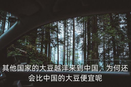 其他國(guó)家的大豆越洋來(lái)到中國(guó)，為何還會(huì)比中國(guó)的大豆便宜呢