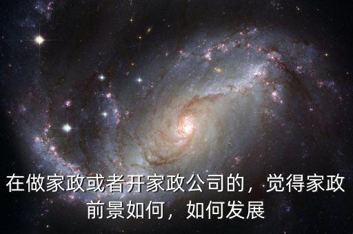 在做家政或者開(kāi)家政公司的，覺(jué)得家政前景如何，如何發(fā)展