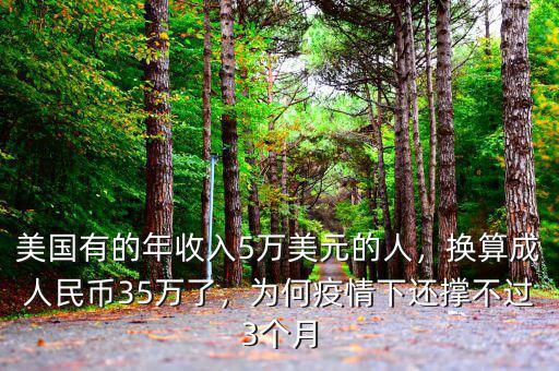 美國有的年收入5萬美元的人，換算成人民幣35萬了，為何疫情下還撐不過3個月