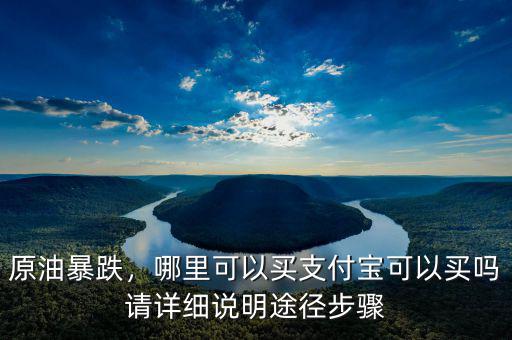 買原油是怎么回事,哪里可以買。支付寶可以買嗎