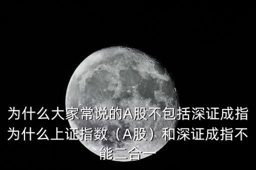 為什么大家常說(shuō)的A股不包括深證成指為什么上證指數(shù)（A股）和深證成指不能二合一