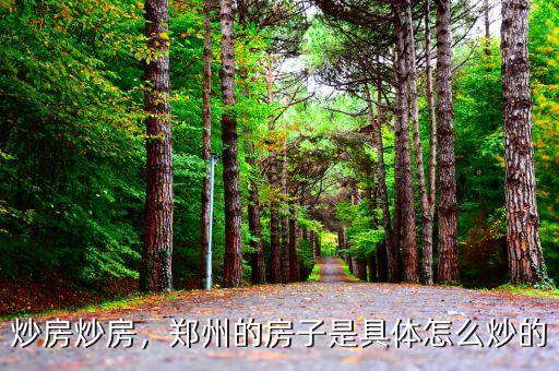 炒房炒房，鄭州的房子是具體怎么炒的