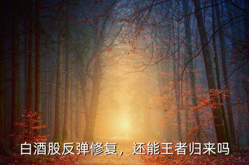 白酒股反彈修復(fù)，還能王者歸來(lái)嗎