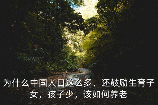 為什么中國人口這么多，還鼓勵生育子女，孩子少，該如何養(yǎng)老