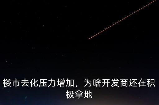 樓市去化壓力增加，為啥開(kāi)發(fā)商還在積極拿地