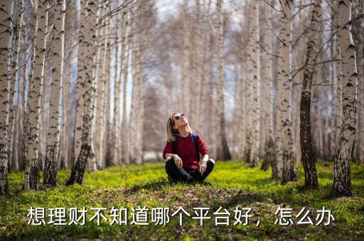 想理財不知道哪個平臺好，怎么辦