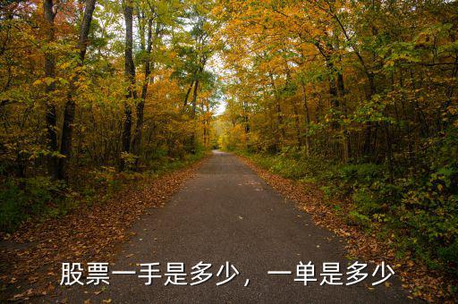 股票一手是多少，一單是多少