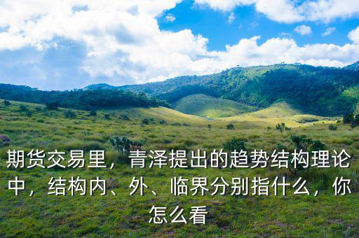 期貨交易里，青澤提出的趨勢結(jié)構理論中，結(jié)構內(nèi)、外、臨界分別指什么，你怎么看