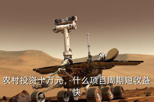 農(nóng)村投資十萬(wàn)元，什么項(xiàng)目周期短收益快