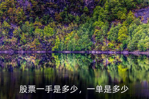 股票一手是多少，一單是多少
