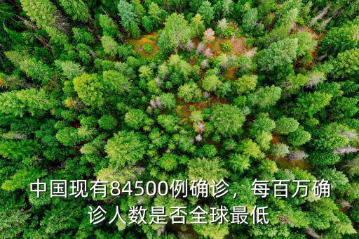 中國現(xiàn)有84500例確診，每百萬確診人數(shù)是否全球最低