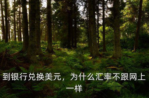 到銀行兌換美元，為什么匯率不跟網(wǎng)上一樣