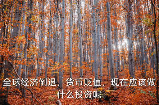 全球經(jīng)濟倒退，貨幣貶值，現(xiàn)在應該做什么投資呢