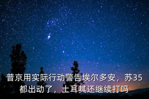 普京用實際行動警告埃爾多安，蘇35都出動了，土耳其還繼續(xù)打嗎