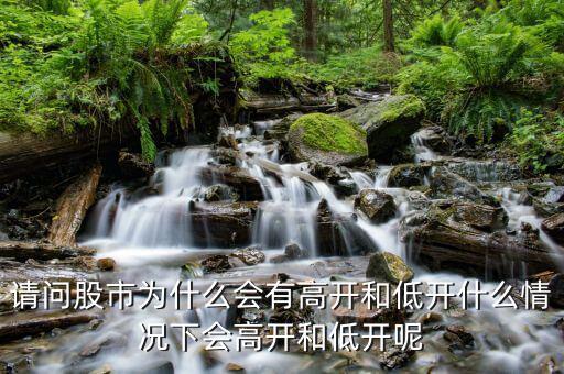 請問股市為什么會(huì)有高開和低開什么情況下會(huì)高開和低開呢