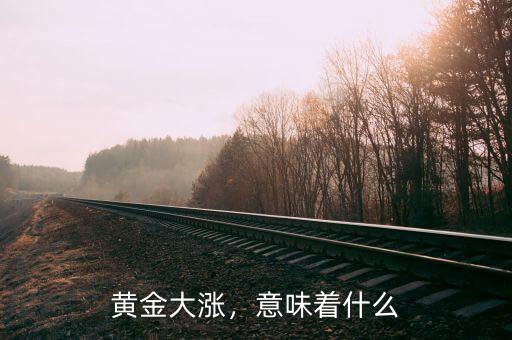 黃金大漲，意味著什么