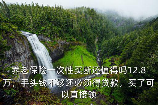 養(yǎng)老保險一次性買斷還值得嗎12.8萬，手頭錢不夠還必須得貸款，買了可以直接領(lǐng)