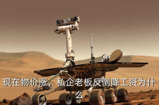 現(xiàn)在物價(jià)漲，私企老板反倒降工資為什么
